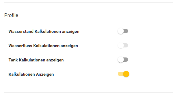 How to enable additional Calculations