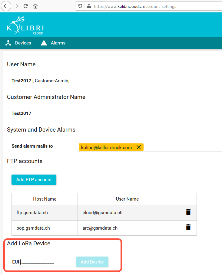 Add LoRa Device To Own Group