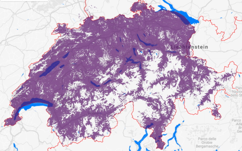 Swisscom LoRa Coverage