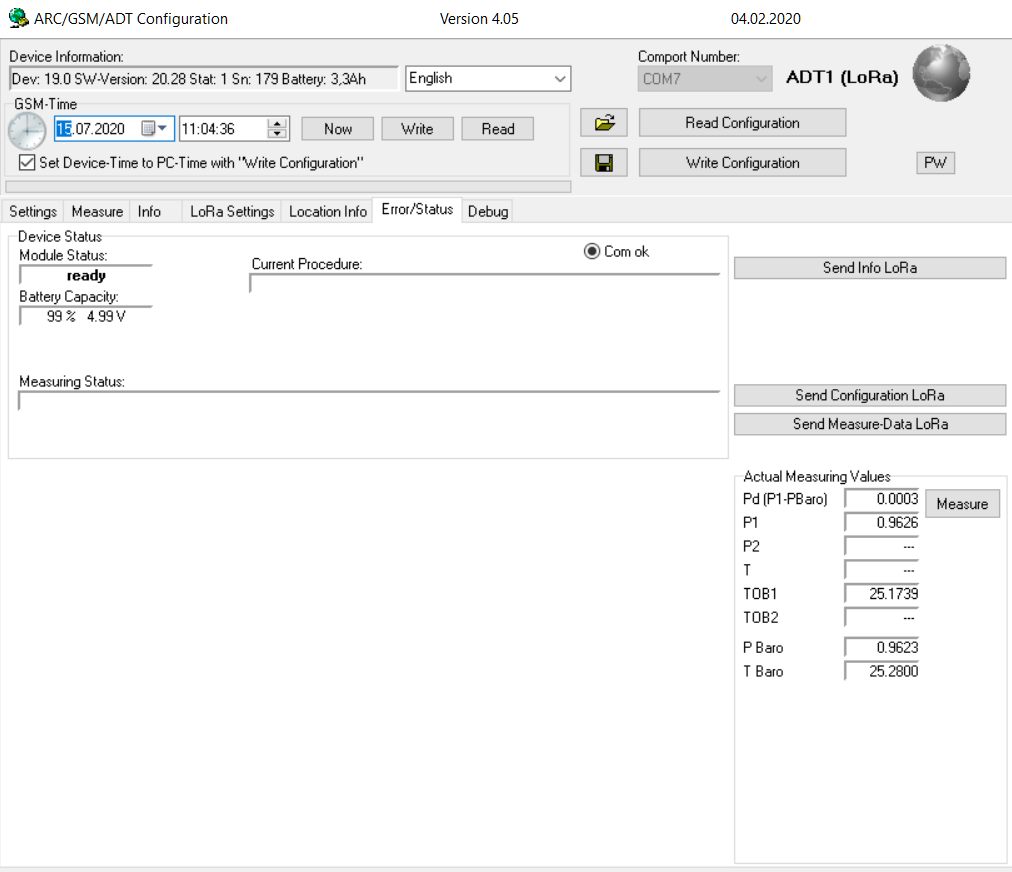 Configure a LoRa device 1