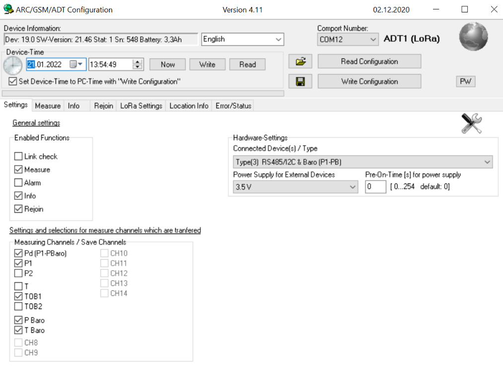 Configure a LoRa device 2